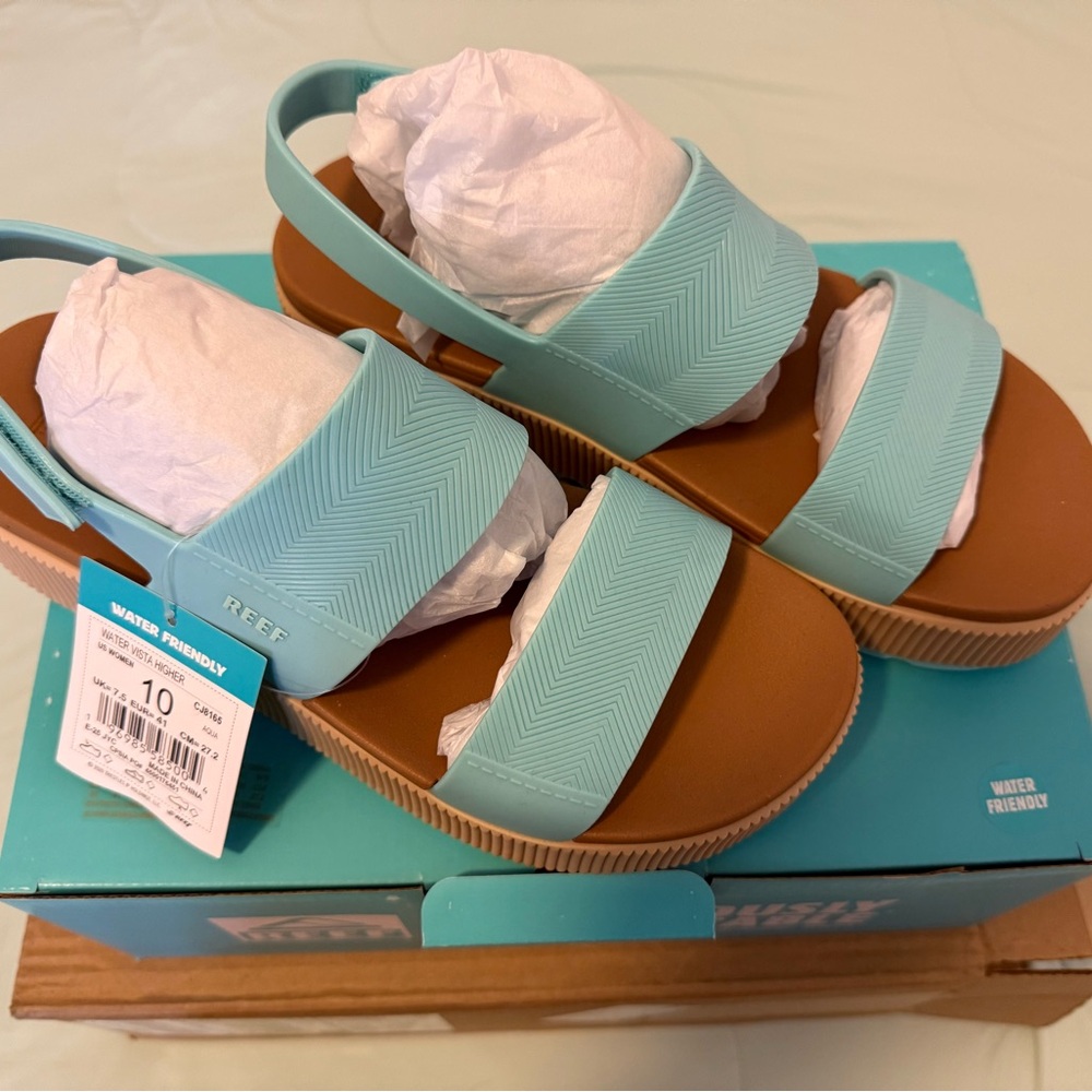 Reef Aqua Platform Sandals